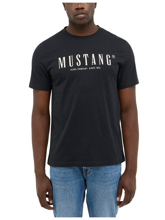 Mustang Mustang T-Shirt Style Austin Czarny Regular Fit