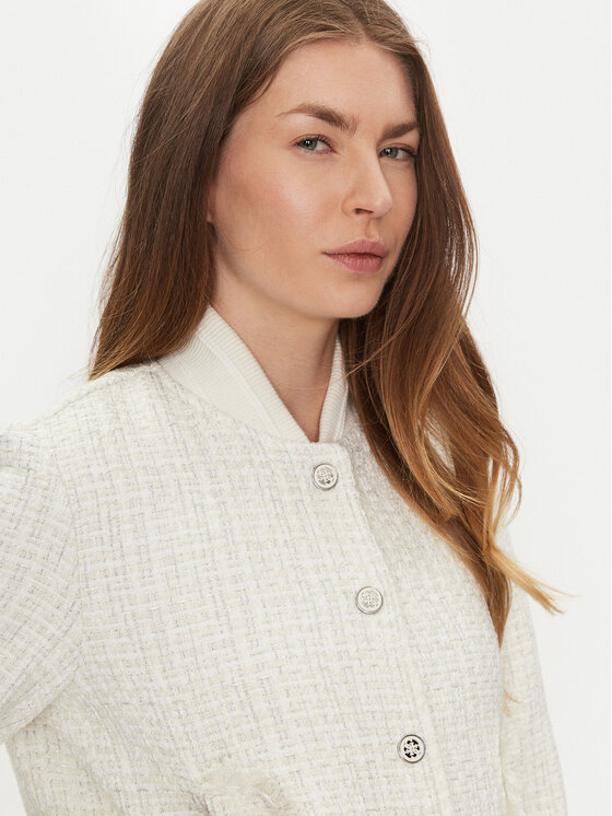 Guess Guess Átmeneti kabát W5RL10 WGVH2 Ekru Regular Fit