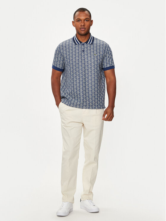 Lacoste Lacoste Поло DH1417 Cиній Slim Fit