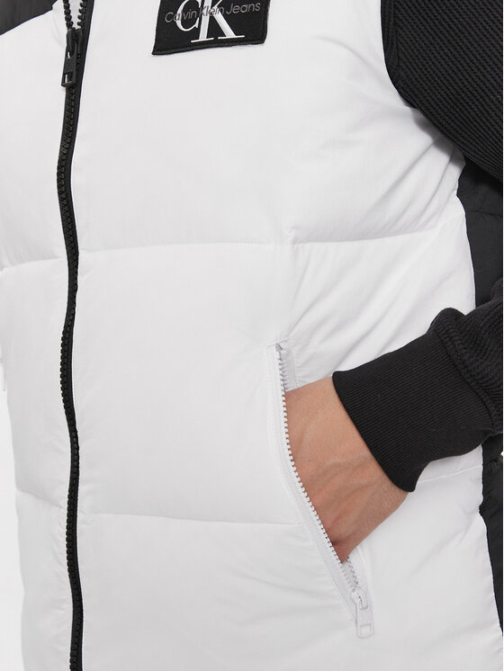 Calvin Klein Jeans Calvin Klein Jeans Αμάνικο Μπουφάν J30J324665 Λευκό Regular Fit