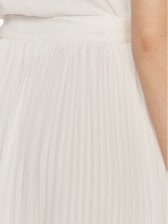 Vila Vila Gonna plissettata Yasmin 14102199 Bianco Regular Fit
