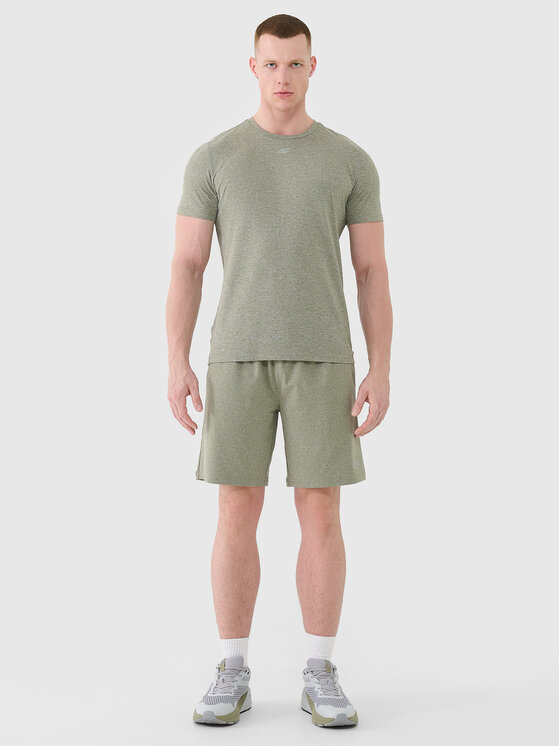 4F 4F Športové kraťasy MULTI ACTIVE Kaki Regular Fit