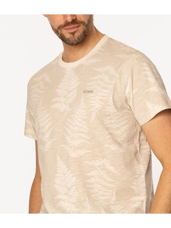 Lee Cooper Lee Cooper T-Shirt FERN 3170 Beżowy Regular Fit