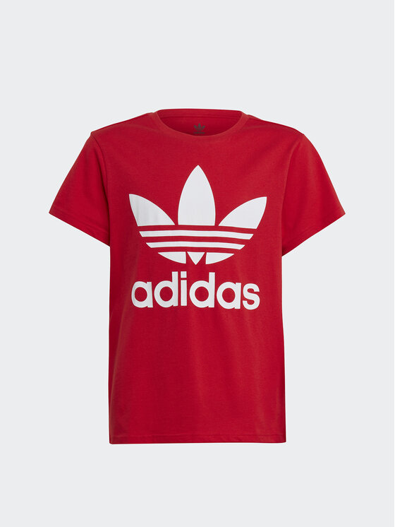 adidas T shirt Trefoil T Shirt IB9929 Rosso Regular Fit Modivo