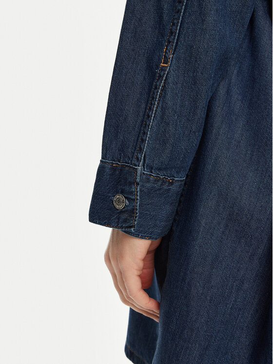 Calvin Klein Jeans Calvin Klein Jeans Srajčna obleka J20J225008 Mornarsko modra Regular Fit