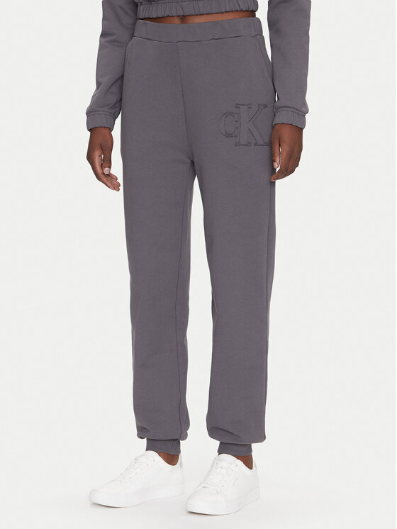 Calvin Klein Jeans Pantaloni da tuta J20J225355 Grigio Regular Fit, taglia : L