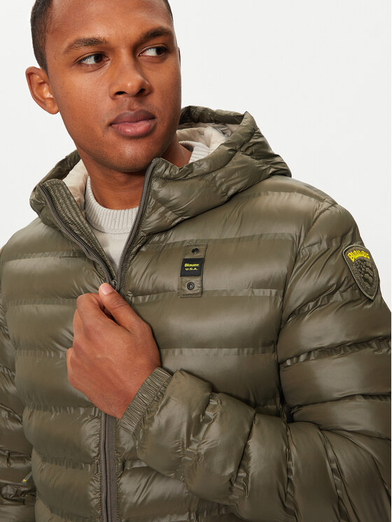 Blauer Blauer Преходно яке 24WBLUC02058 006100 Каки Regular Fit