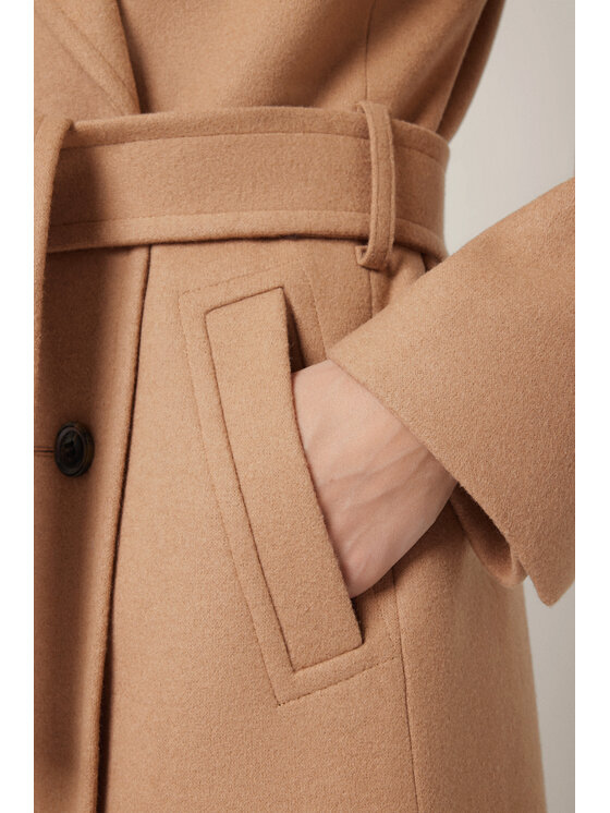 Lancerto Lancerto Płaszcz Lunaris PC073225000004 Beżowy Regular Fit