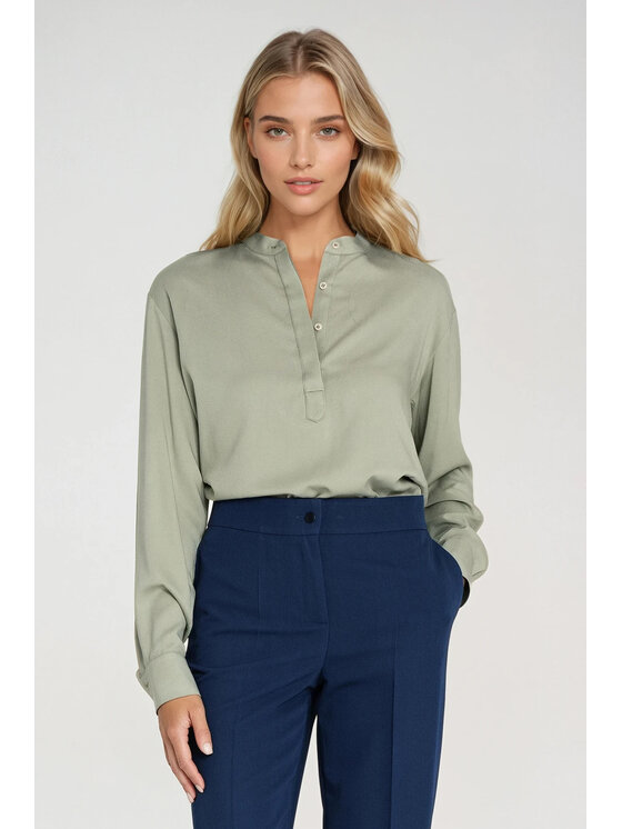 NIFE NIFE Halenka B194 Zelená Oversize