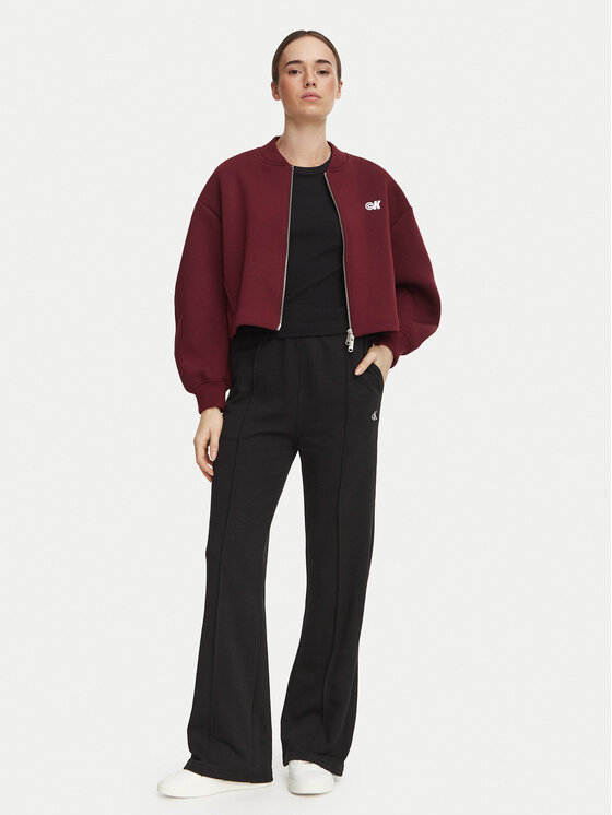 Calvin Klein Jeans Calvin Klein Jeans Долнище анцуг Monogram LV047H220G Черен Regular Fit