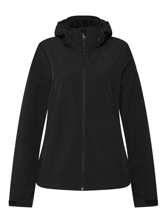 4F 4F Kurtka softshell 4FAW23TSOFF152 Czarny Slim Fit