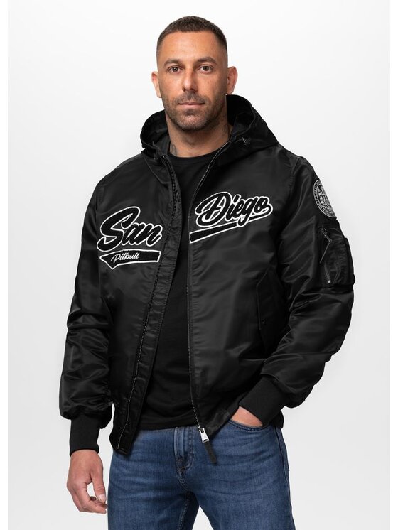 PITBULL PITBULL Kurtka przejściowa AERO Czarny Regular Fit