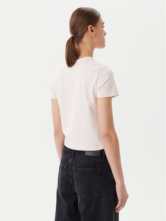 Calvin Klein Jeans Calvin Klein Jeans T-shirt Placed Institutional J20J225524 Ružičasta Slim Fit
