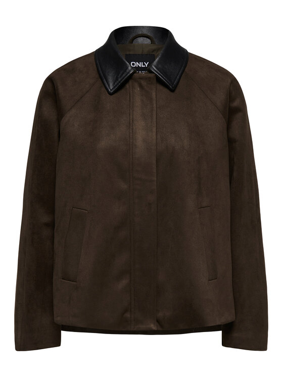 ONLY ONLY Jakna iz umetnega usnja Abbie 15372234 Rjava Regular Fit