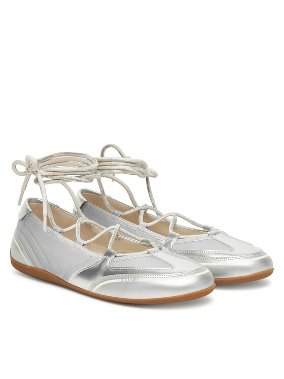 KARL LAGERFELD KARL LAGERFELD Balerini Altia KL66111 Argintiu