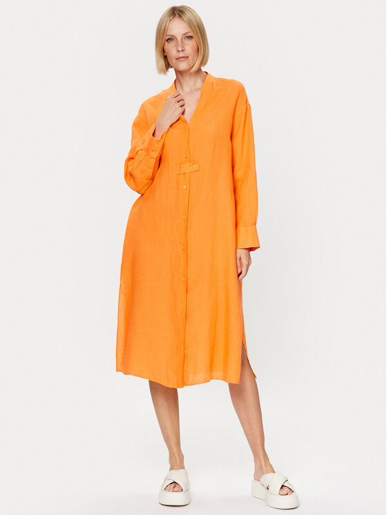 Seidensticker Seidensticker Hemdkleid 60.134909 Orange Regular Fit