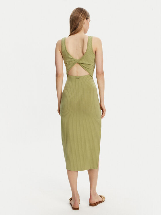 Billabong Billabong Rochie tricotată EBJKD00114 Verde Regular Fit