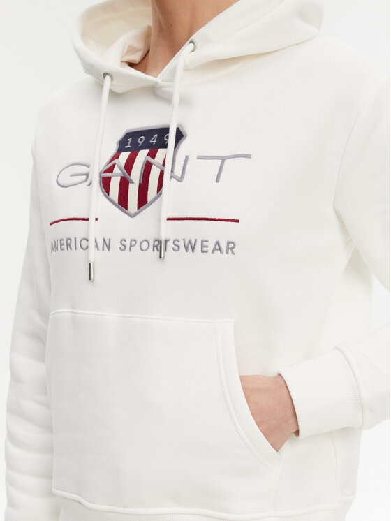 Gant Gant Mikina Archive Shield 4200276 Écru Regular Fit
