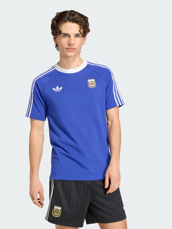 adidas adidas Koszulka techniczna 162135 Niebieski jasny Slim Fit