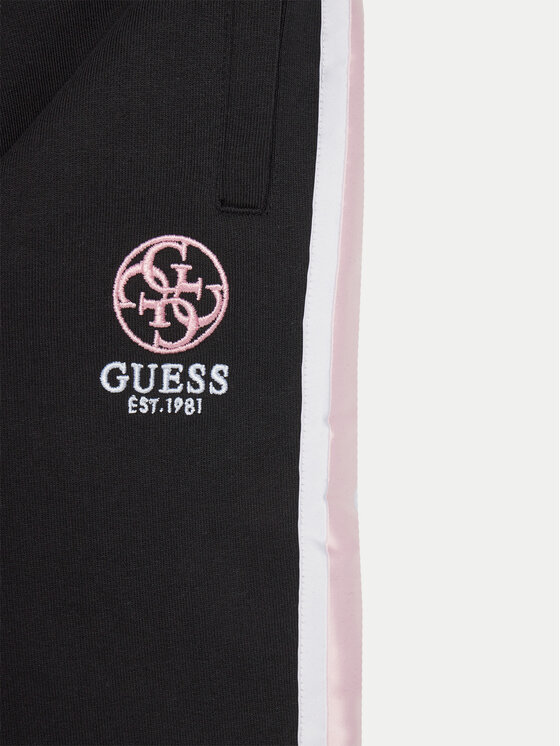 Guess Guess Spodnie dresowe J5RQ11 KAD74 Czarny Regular Fit