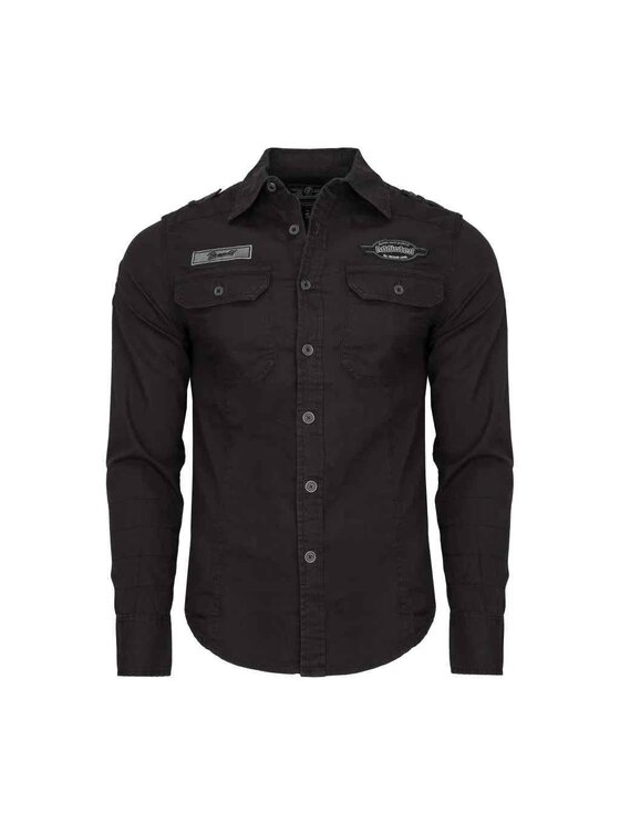 Brandit Brandit Koszula 4023.2 Czarny Regular Fit