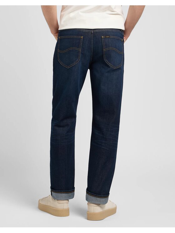 Lee Lee Jeansy WEST Granatowy Straight Fit