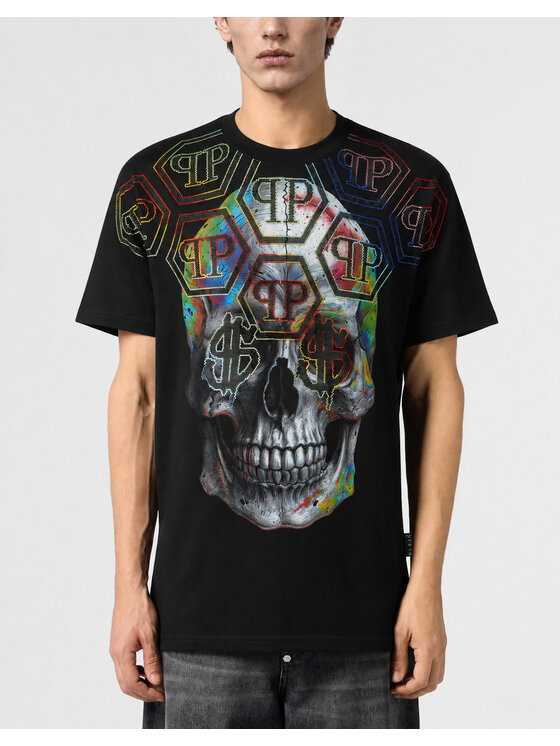 PHILIPP PLEIN PHILIPP PLEIN T-shirt 31100 Nero Regular Fit