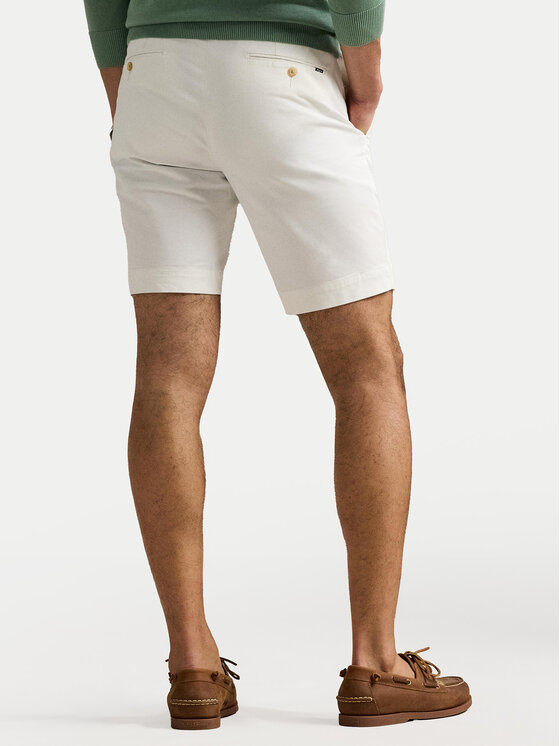 Polo Ralph Lauren Polo Ralph Lauren Pantalon scurți din material 710646709001 Alb Slim Fit