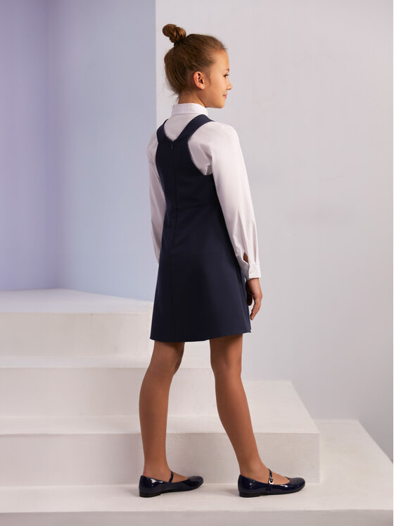 SLY SLY Sukienka 4S-202B Granatowy Comfortable Fit