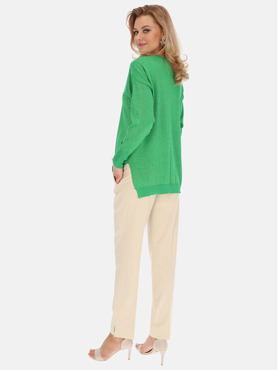 L’AF L’AF Sweter Bela Zielony Relaxed Fit