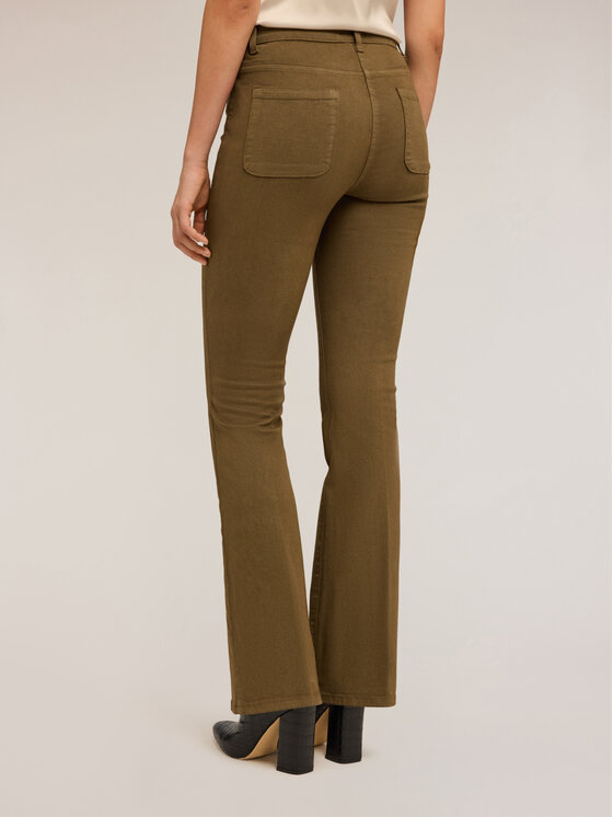 Motivi Motivi Pantaloni di tessuto P725Q004225N035 Verde Flare Fit