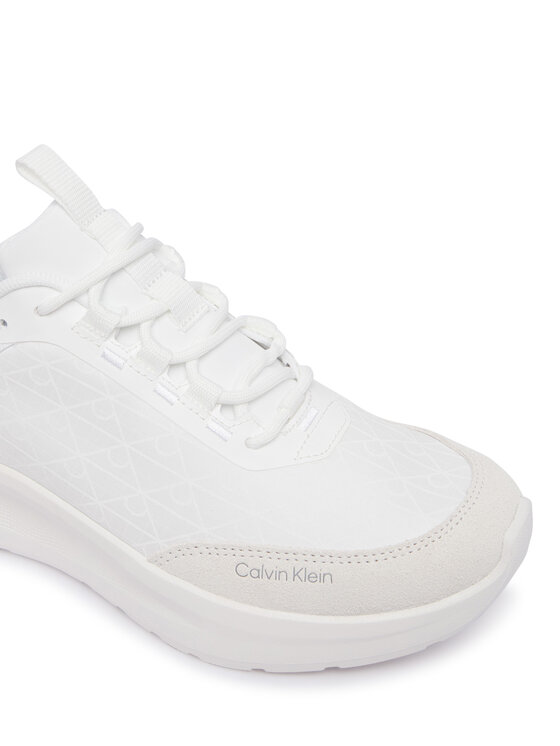 Calvin Klein Calvin Klein Сникърси Light Eva Runn Laceup Aop HW0HW03292 Бял