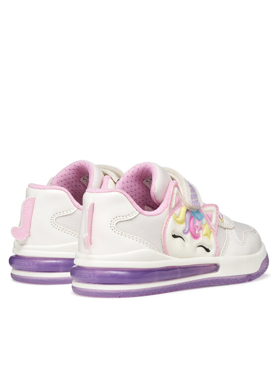 Geox Geox Sneakersy J Sketlite Girl J65NWB 0EWBC C0406 S Bílá