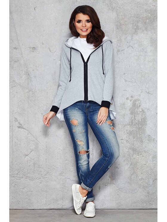 Infinite You Infinite You Mikina M047 Sivá Basic Fit