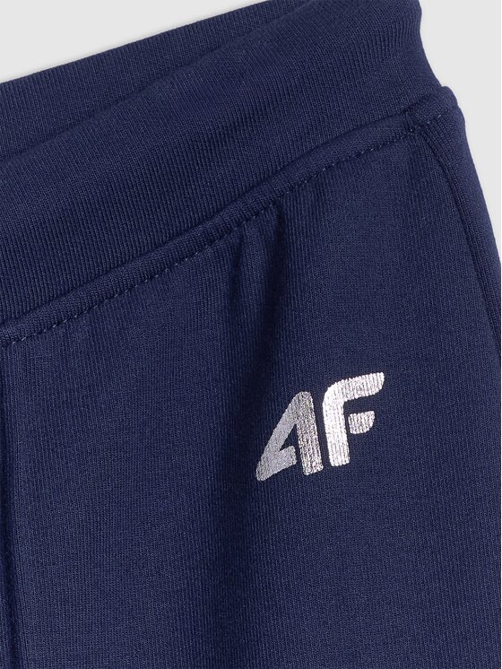 4F 4F Spodnie dresowe 4FWAW26TTROF1747-31S Granatowy Active Fit