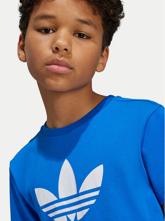 adidas adidas T-Shirt adicolor Trefoil IY7425 Niebieski Regular Fit