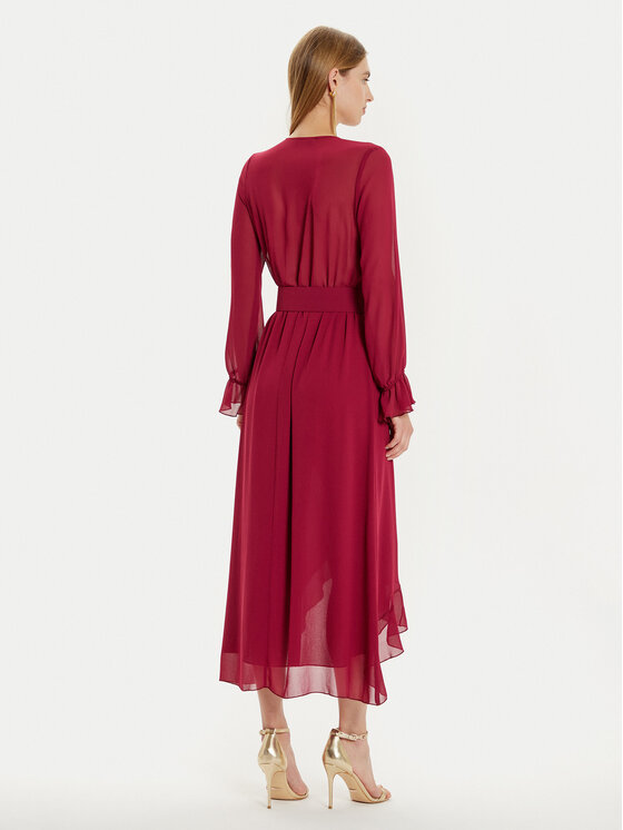 Rinascimento Rinascimento Rochie cocktail CFC0121218003 Vișiniu Regular Fit