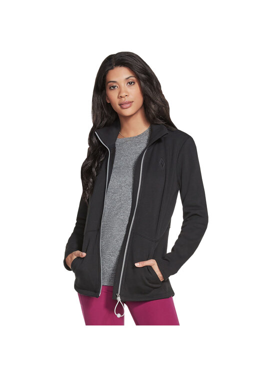 Skechers Skechers Giacca outdoor Skechers Go Snuggle Jacket Nero Regular Fit