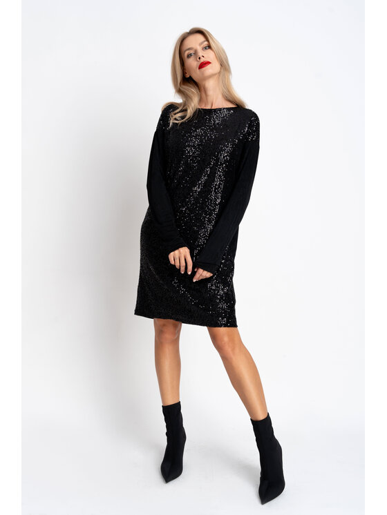 CLICK CLICK Φόρεμα Sukienka Stella Μαύρο Oversize