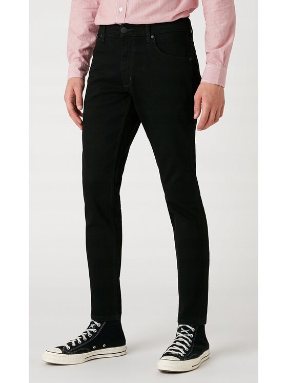Wrangler Wrangler Jeansy Greensboro Czarny Regular Fit