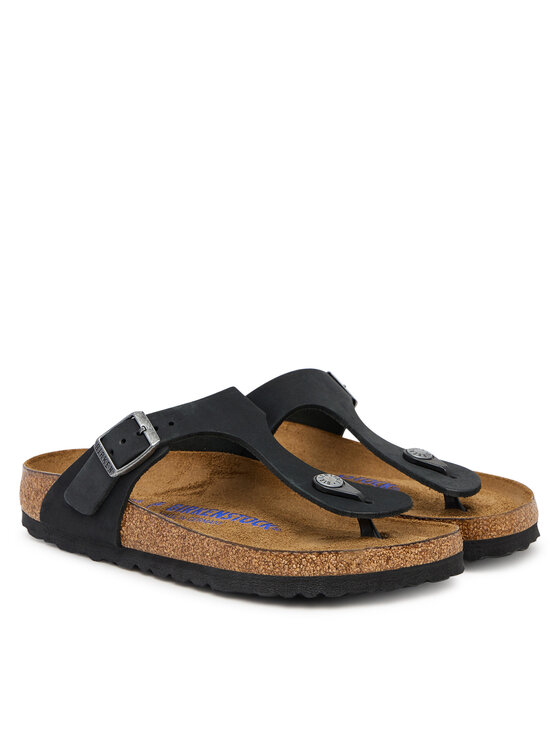 Birkenstock Birkenstock Flip flop Gizeh SFB LENB 1019015 Negru