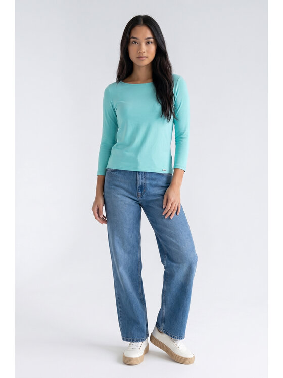 FIGL FIGL Blúzka M1371 Zelená Regular Fit