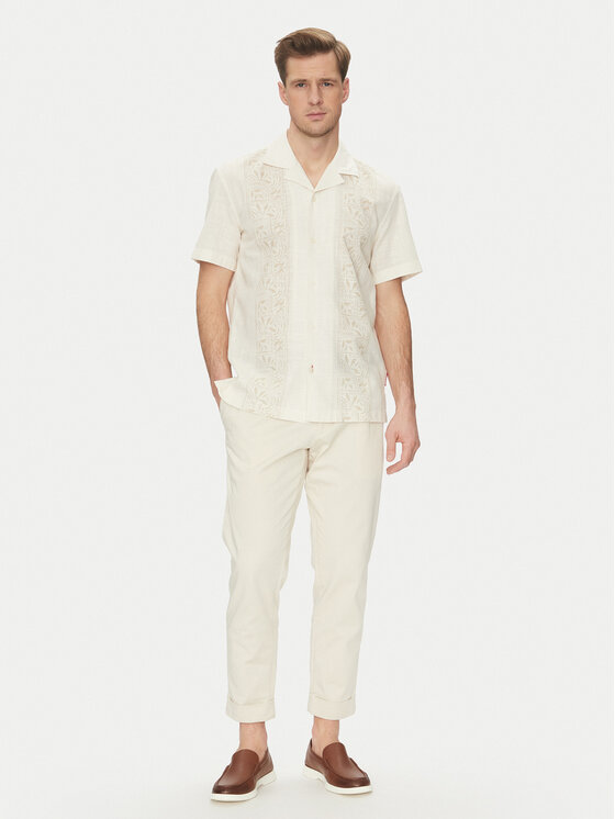 JOOP! Jeans JOOP! Jeans Πουκάμισο 15 JJSH-105Hanes 30045980 Μπεζ Casual Fit