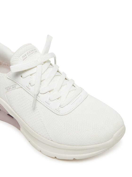 Skechers Skechers Sneakersy Bobs Arc Waves 2.0-Now It 117638/OFWT Biały