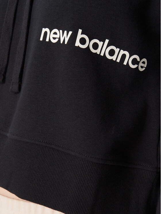 New Balance New Balance Μπλούζα WT23512 Μαύρο Relaxed Fit