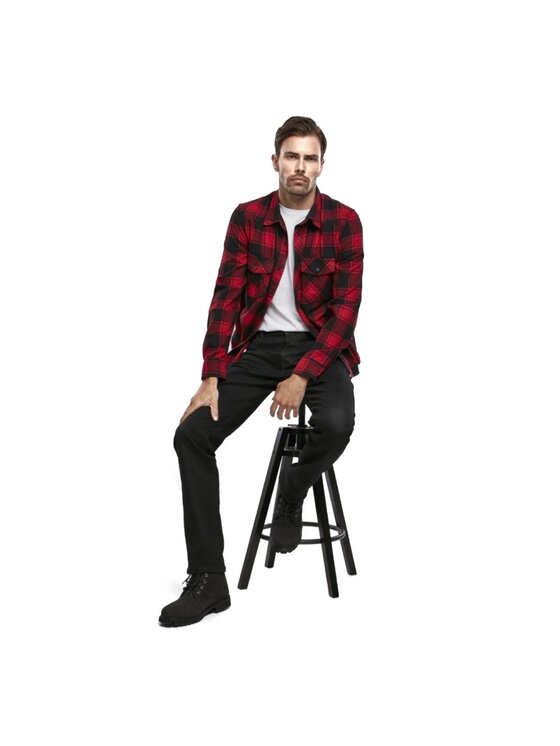 Brandit Brandit Koszula 4002.41.XXL Czerwony Regular Fit