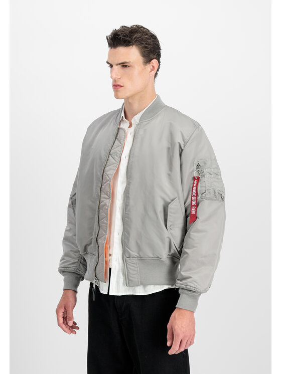 Alpha Industries Alpha Industries Kurtka bomber MA-1 Heritage Bomber Jacket Srebrny Core Fit