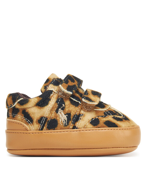 Polo Ralph Lauren Polo Ralph Lauren Pantofiori pentru bebeluși Heritage Court III T-Toe RL03388256 Maro