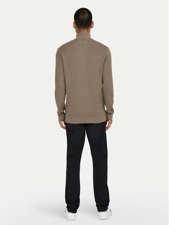 Only & Sons Only & Sons Sveter 22023210 Béžová Regular Fit