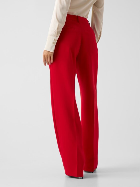 Guess Guess Kalhoty z materiálu 182626 Červená Classic Fit